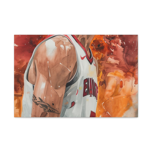 Trae Young — 24×16 Canvas Wall Art — Front Gallery-Wrapped Canvas View