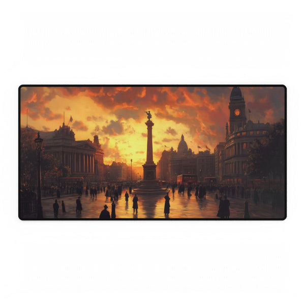 Trafalgar Square London Rainy Evening (Edition X) — XXL Gaming Desk Mat — Full Top-Down Artwork View