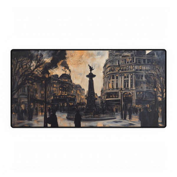 Trafalgar Square London Rainy Evening (Edition VI) — XXL Gaming Desk Mat — Full Top-Down Artwork View