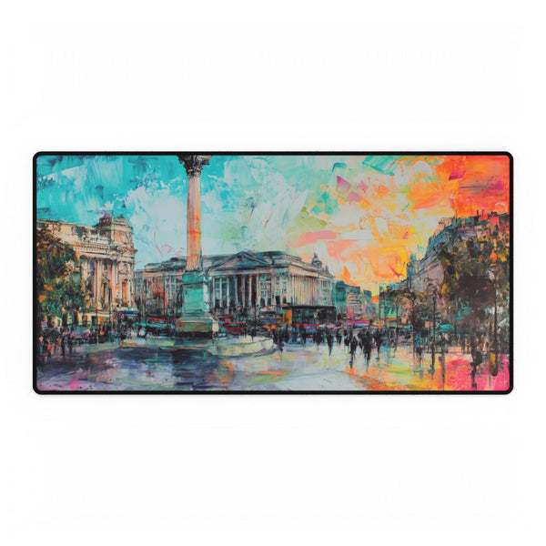 Trafalgar Squar London Painting (Edition VI) — XXL Gaming Desk Mat — Full Top-Down Artwork View
