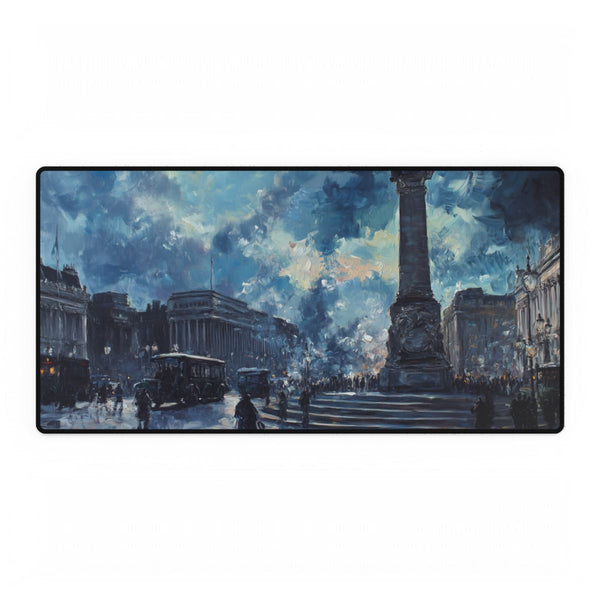 Trafalgar Square London Rainy Evening (Edition XI) — XXL Gaming Desk Mat — Full Top-Down Artwork View