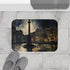Trafalgar Squar London Painting Luxury Memory Foam Bath Mat - Bathroom Lifestyle View