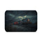 Train — 61×43 Memory Foam Bath Mat — Top-Down Velvet Microfibre Artwork View