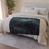Train — 50×60 Plush Throw Blanket — Draped Over Sofa & Bed Lifestyle View