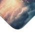 Train Riding Rails Through the Clouds — 61×43 Memory Foam Bath Mat — Cushioned Memory Foam & Microfibre Close-Up