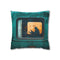 Mystical Train with Portals to Parallel Worlds — 40×40 Cushion Cover — Front 40×40 cm Square Cushion View