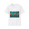 Mystical Train with Portals to Parallel Worlds — Graphic Cotton T-Shirt — Front Graphic Print View