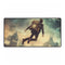 Traveler Floating Above Time — XXL Gaming Desk Mat — Full Top-Down Artwork View