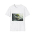 Tree Growing from Floating Cube — Graphic Cotton T-Shirt — Front Graphic Print View