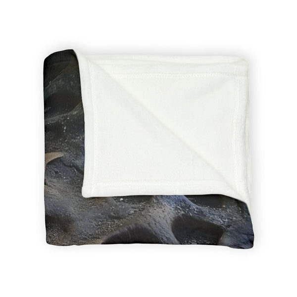 Tree Roots Growing into Star Patterns Plush Fleece Throw Blanket