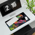 T-Rex Watercolor Neon Colors — XL Gaming Desk Mat — Gaming & Workspace Desk Setup View