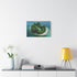 Tropical Island Shaped Like a Dragon (Edition IV) — 24×16 Canvas Wall Art — Living Room Wall Lifestyle View