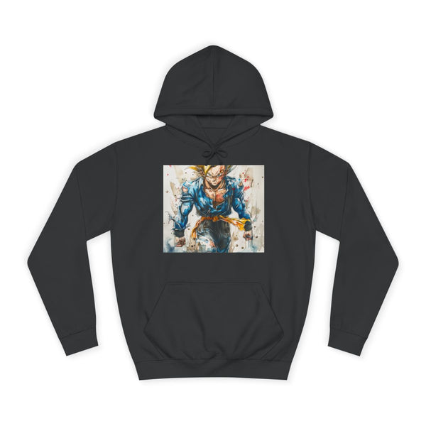 Trunks SSJ — Heavyweight Graphic Hoodie — Front Heavyweight Fleece Hoodie View