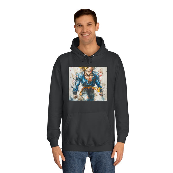 Trunks SSJ — Heavyweight Graphic Hoodie — Model Streetwear Fit View