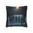 Two Moons Eclipsing over Waterfalls (Edition III) — Double-Sided Cushion Cover — Front Double-Sided Cushion View