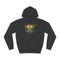 Two Moons Eclipsing over Waterfalls — Heavyweight Graphic Hoodie — Front Heavyweight Fleece Hoodie View