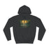 Two Moons Eclipsing over Waterfalls — Heavyweight Graphic Hoodie — Front Heavyweight Fleece Hoodie View
