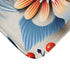 Various Flowers Repeating Pattern — Non-Slip Bath Mat — Cushioned Memory Foam & Non-Slip Backing Detail