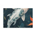 Vector Illustration of Koi Fish Simple Flat Style With — 24×16 Canvas Wall Art — Front Gallery-Wrapped Canvas View