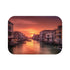 Venice Grand Canal Gondola Sunset — Non-Slip Bath Mat — Top-Down Velvet Microfibre Artwork View