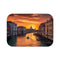 Venice Italy — Non-Slip Bath Mat — Top-Down Velvet Microfibre Artwork View