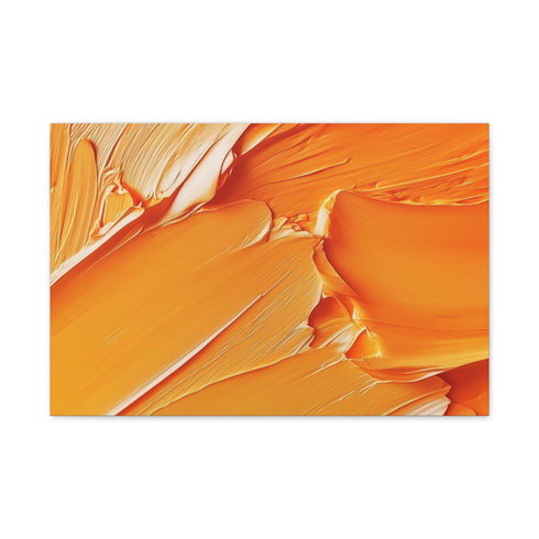 Warm Burnt Orange & Terracotta Abstract — 24×16 Canvas Wall Art — Front Gallery-Wrapped Canvas View