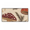 Vintage Botanical Woodland Mushrooms Pattern — XXL Gaming Desk Mat — Full Top-Down Artwork View