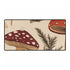 Vintage Botanical Woodland Mushrooms Pattern — XXL Gaming Desk Mat — Full Top-Down Artwork View