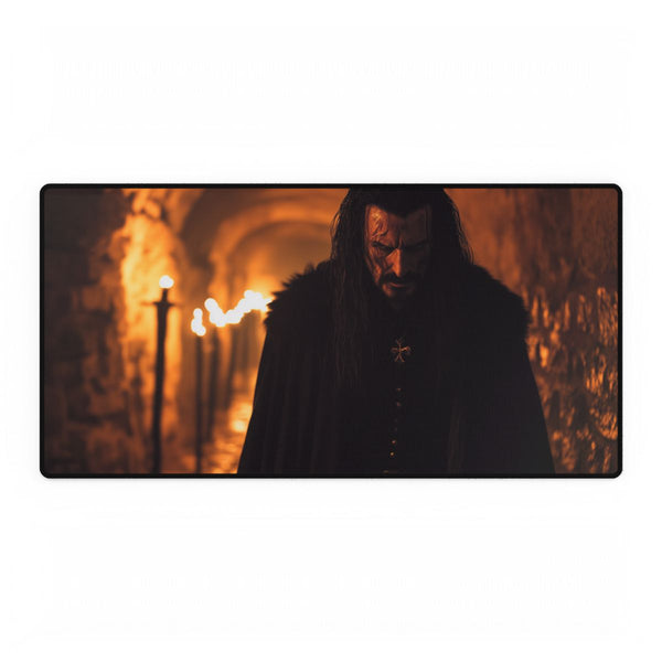 Vlad the Impaler at Gothic Transylvania Castle (Edition — XL Gaming Desk Mat — Full Top-Down Artwork View