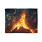 Volcano Erupting into Music Notes (Edition II) — 50×60 Plush Throw Blanket — Full Spread Plush Fleece Artwork View