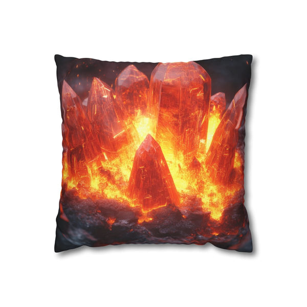 Volcano Made of Molten Crystals (Edition II) — Double-Sided Cushion Cover — Front Double-Sided Cushion View