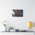Volcano Shaped Like Skull — Stretched Canvas Wall Art — Living Room Wall Lifestyle View