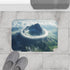 Vortex Above Mountain Peak (Edition III) — 61×43 Memory Foam Bath Mat — Modern Bathroom Floor Lifestyle View