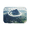 Vortex Above Mountain Peak (Edition III) — 61×43 Memory Foam Bath Mat — Top-Down Velvet Microfibre Artwork View