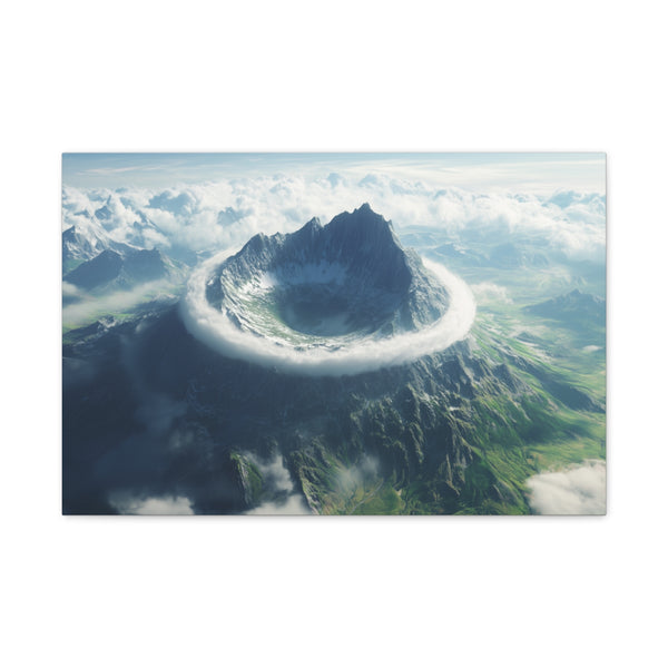Vortex Above Mountain Peak (Edition III) — 24×16 Canvas Wall Art — Front Gallery-Wrapped Canvas View