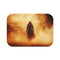 Warrior Standing in Cosmic Sandstorm (Edition II) — 61×43 Memory Foam Bath Mat — Top-Down Velvet Microfibre Artwork View