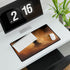 Warrior Standing in Cosmic Sandstorm — XXL Gaming Desk Mat — Gaming & Workspace Desk Setup View
