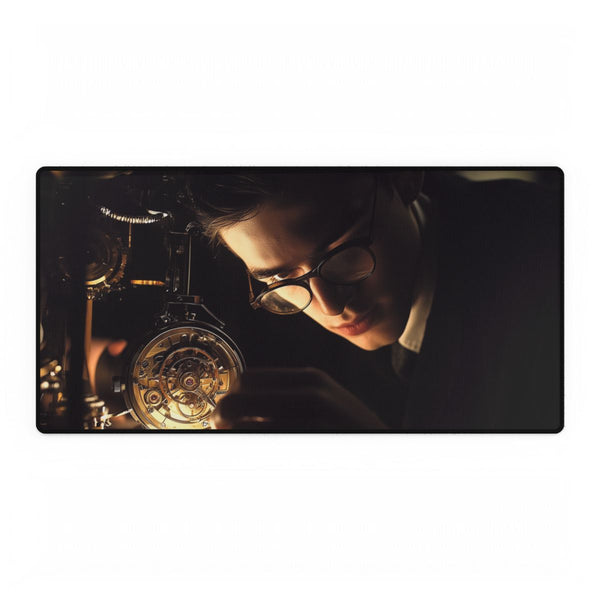 Watchmaker Assembling Time with Light (Edition IV) — XXL Gaming Desk Mat — Full Top-Down Artwork View