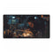 Watchmaker Assembling Time with Light — XXL Gaming Desk Mat — Full Top-Down Artwork View