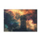 Watchtower Guarding Nebula Storm — 24×16 Canvas Wall Art — Front Gallery-Wrapped Canvas View