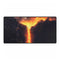 Waterfall of Fire from Mountain — XXL Gaming Desk Mat — Full Top-Down Artwork View
