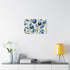 William Morris Willow Bough Botanical Pattern — Stretched Canvas Wall Art — Living Room Wall Lifestyle View