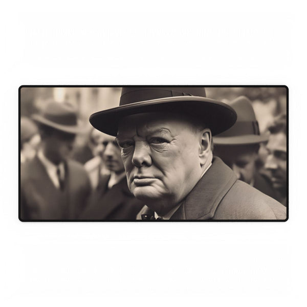 Winston Churchill Ww2 London — XXL Gaming Desk Mat — Full Top-Down Artwork View