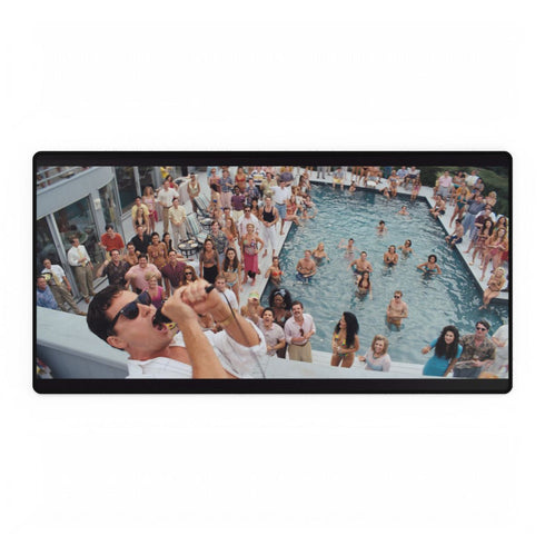 Wolf Wall Street — XXL Gaming Desk Mat — Full Top-Down Artwork View