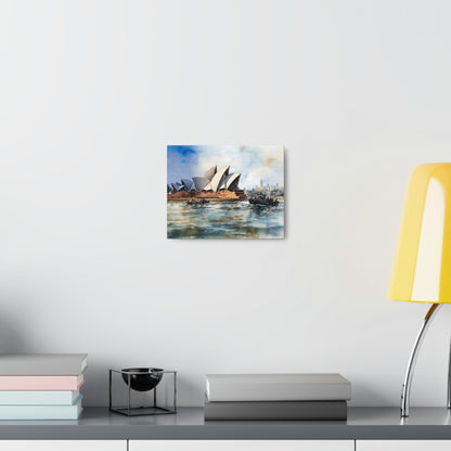 Light Gray Sydney's Allure: Iconic Skyline and Harbor Views - Canvas Print