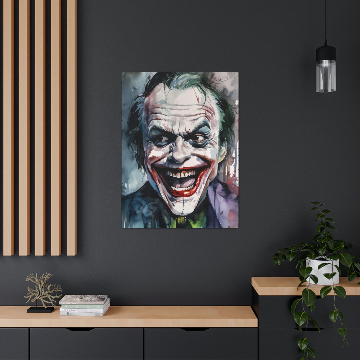 Dark Slate Gray Nicholson Joker Canvas