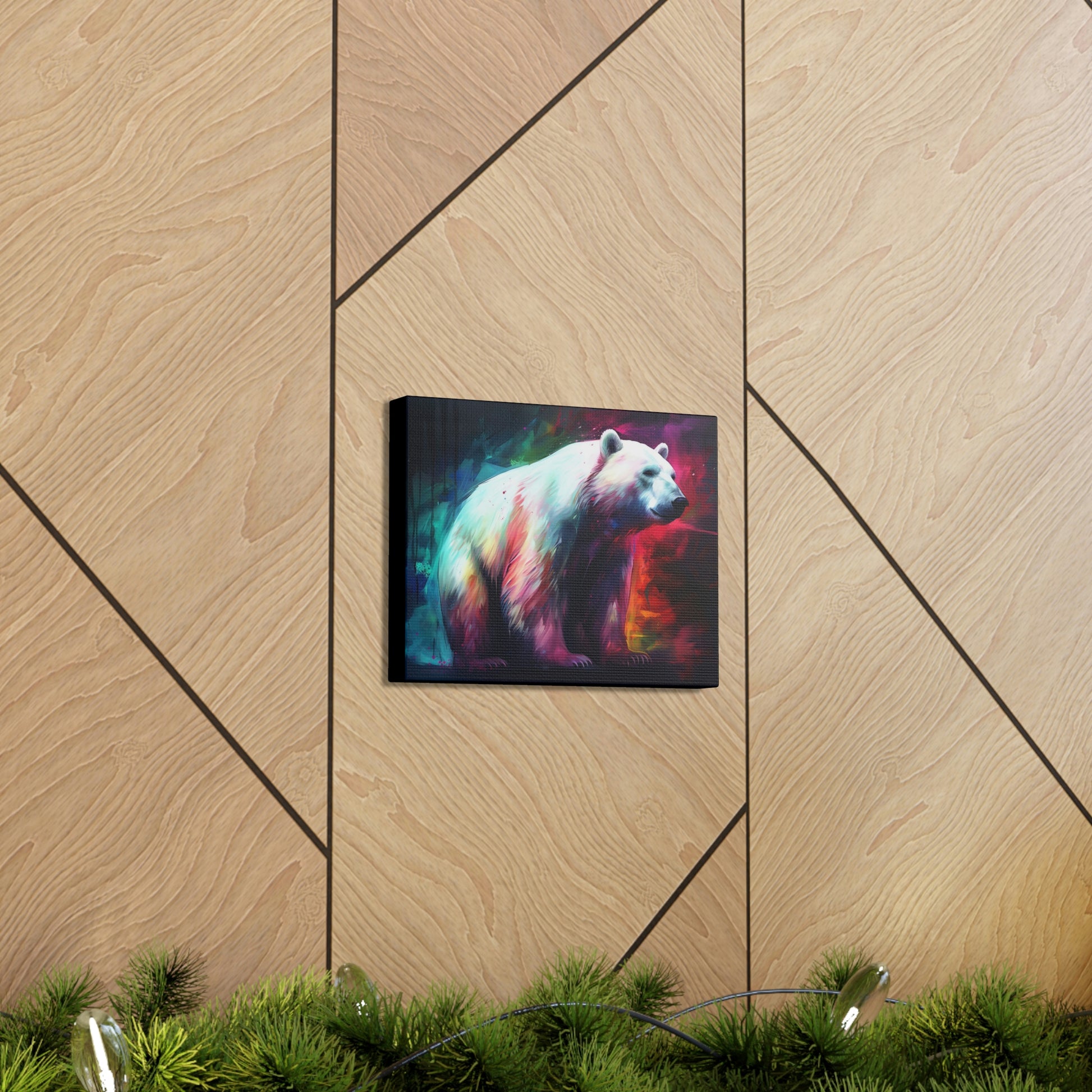 Tan Majesty Polar Bear Canvas