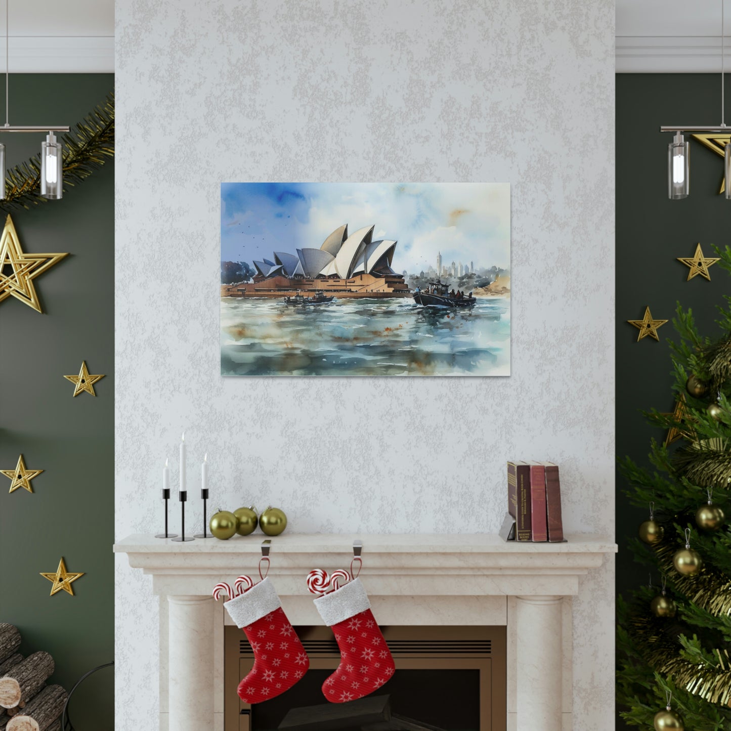 Gray Sydney's Allure: Iconic Skyline and Harbor Views - Canvas Print