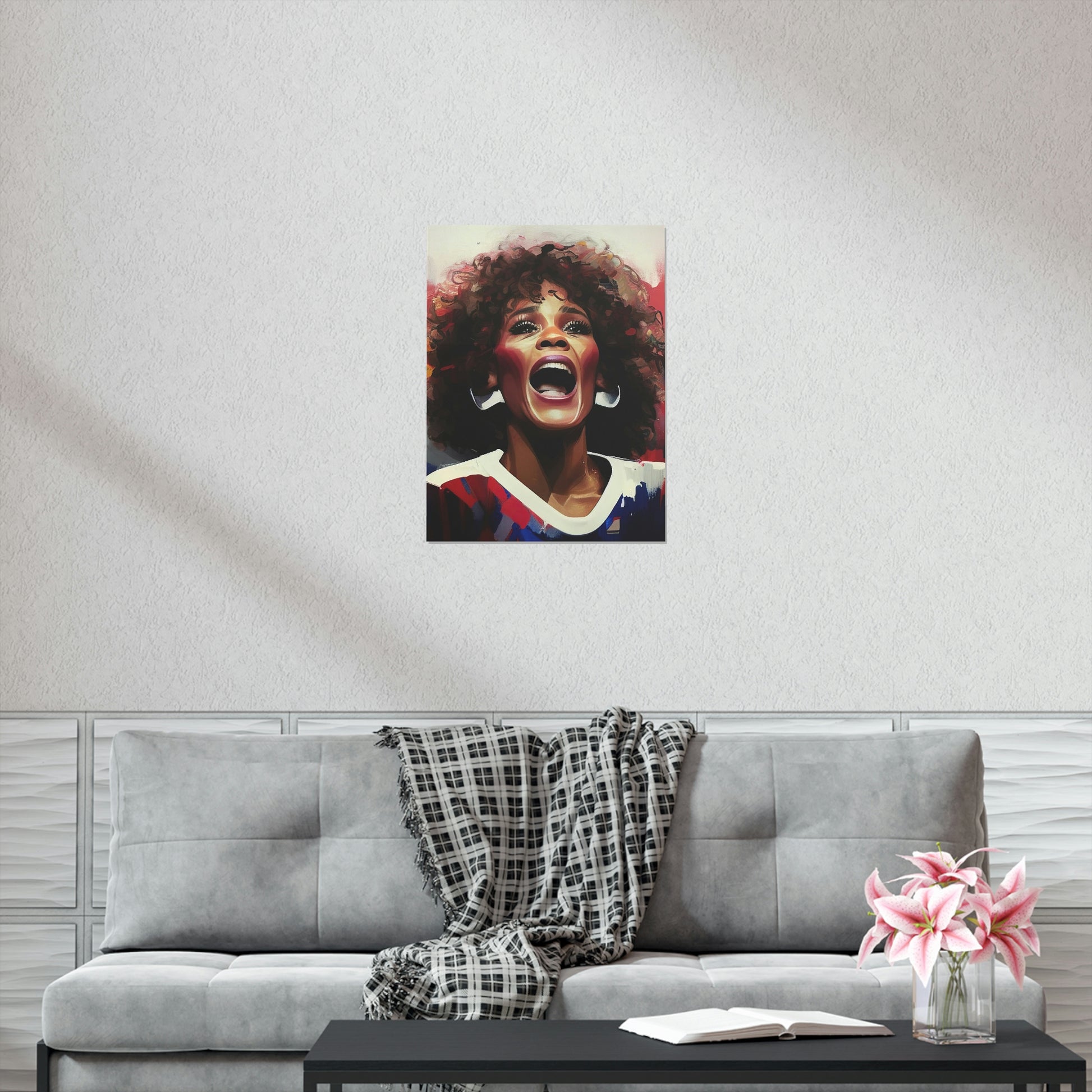 Whitney Houston Wall Art | Super Bowl Canvas Art