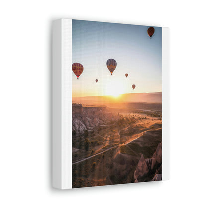 Light Gray Air Balloons Canvas